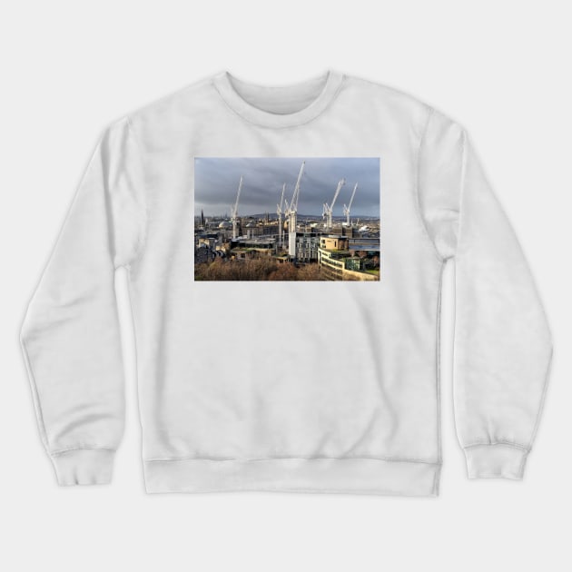 Eleven Cranes - Edinburgh, Scotland Crewneck Sweatshirt by richflintphoto